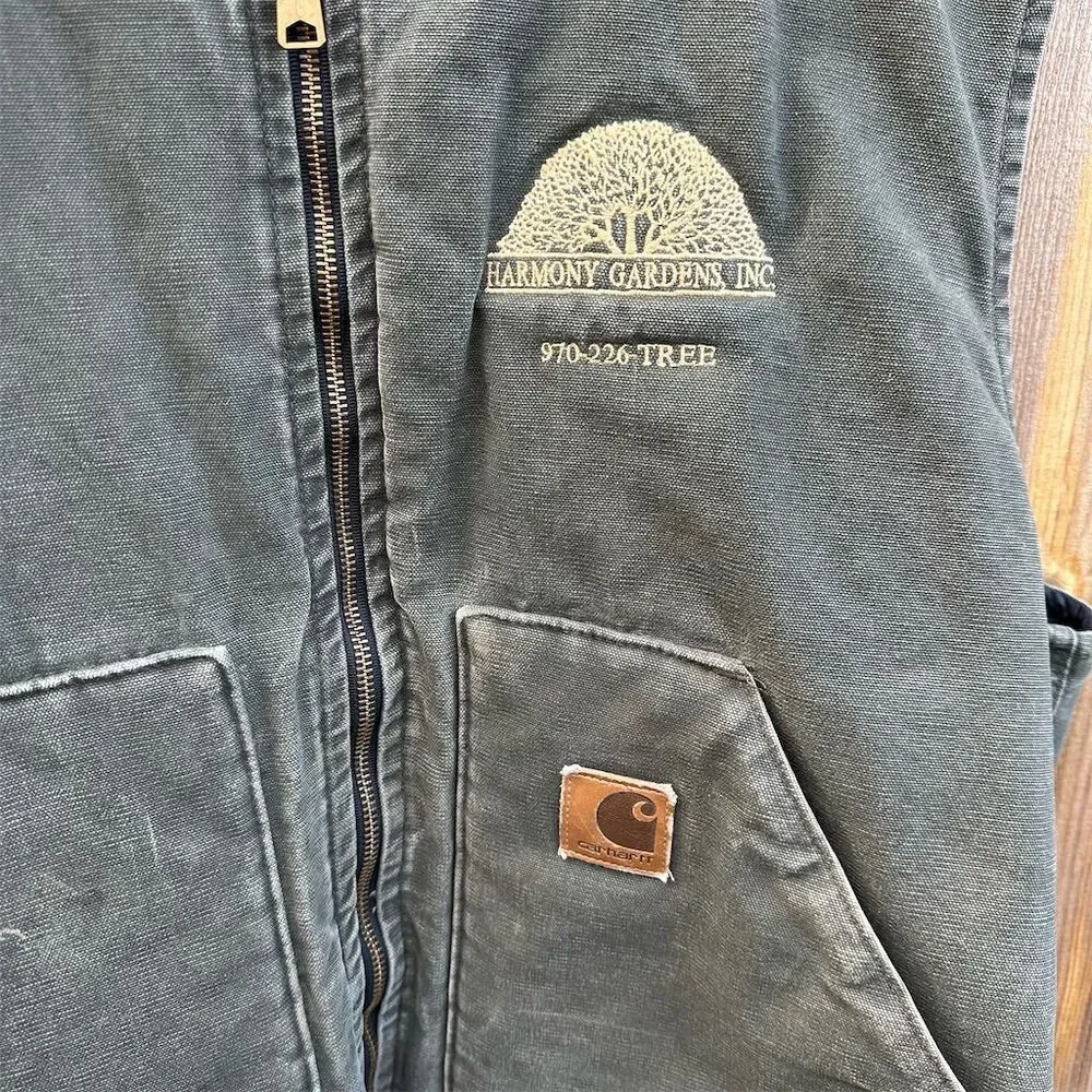 Carhartt Men's Vintage Canvas Quilted Work Vest Size 2X - Picture 2 of 6